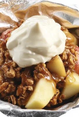 Grilled Caramel Apple Crunch