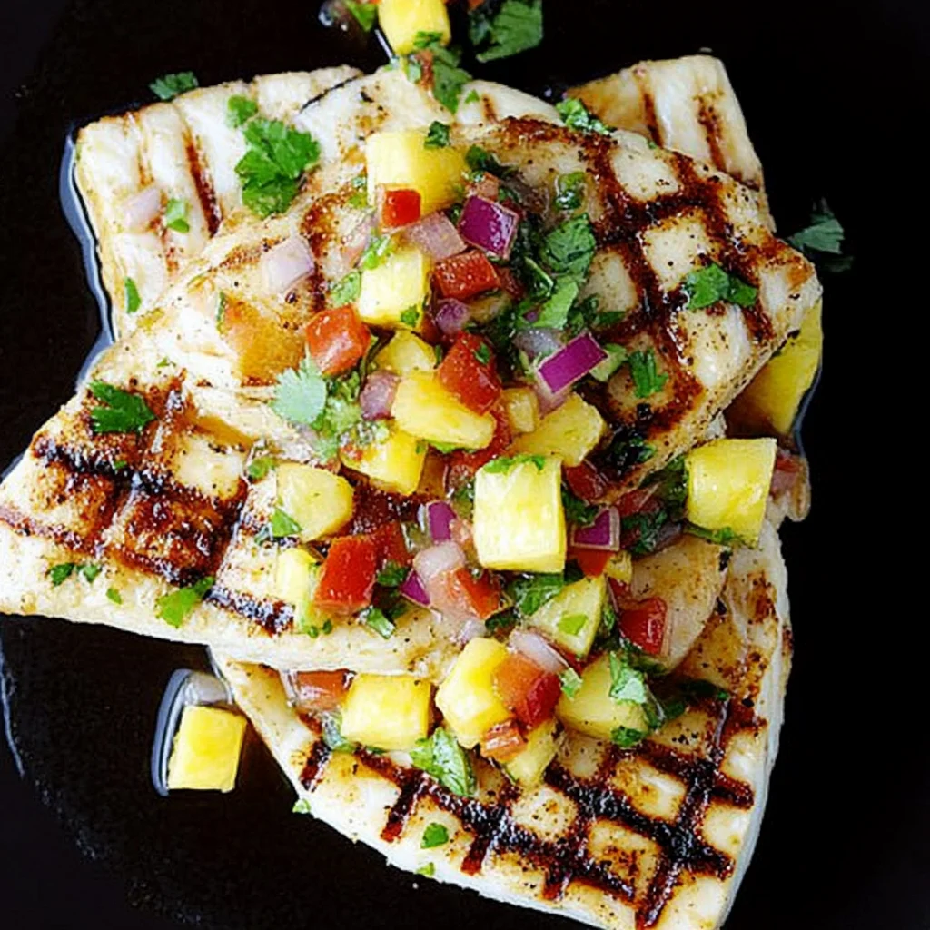 Grilled Mahi Mahi with Pineapple Salsa