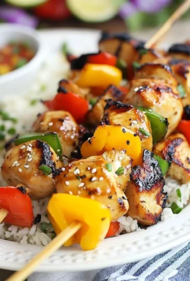 Grilled Teriyaki Chicken Kabobs