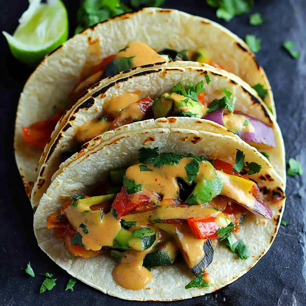 Grilled Thai Vegetable Tacos Recipe