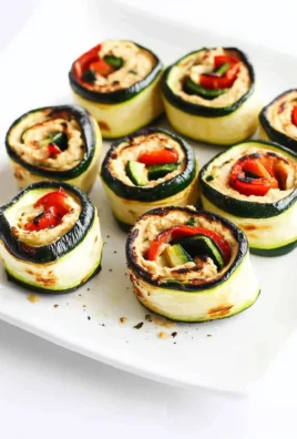 Grilled Zucchini Hummus Roll-Ups Recipe