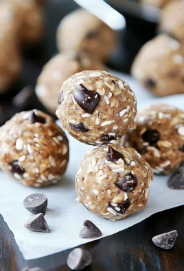 No Bake Chocolate Chip Energy Bites