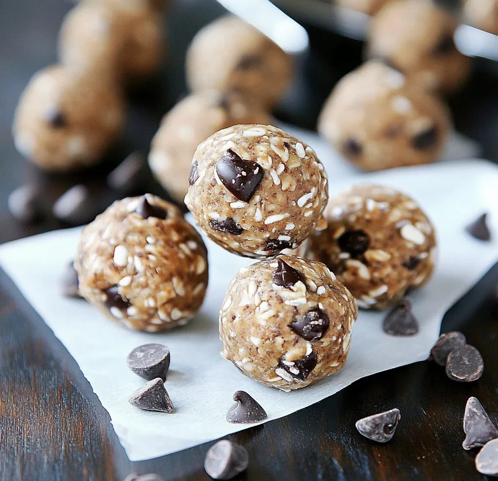 No Bake Chocolate Chip Energy Bites