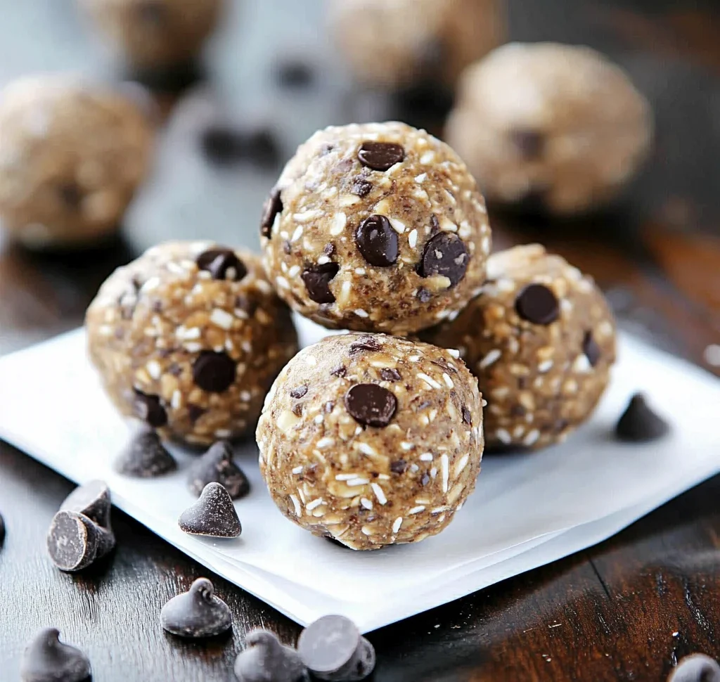 No Bake Chocolate Chip Energy Bites