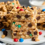 No Bake Peanut Butter Cereal Bars