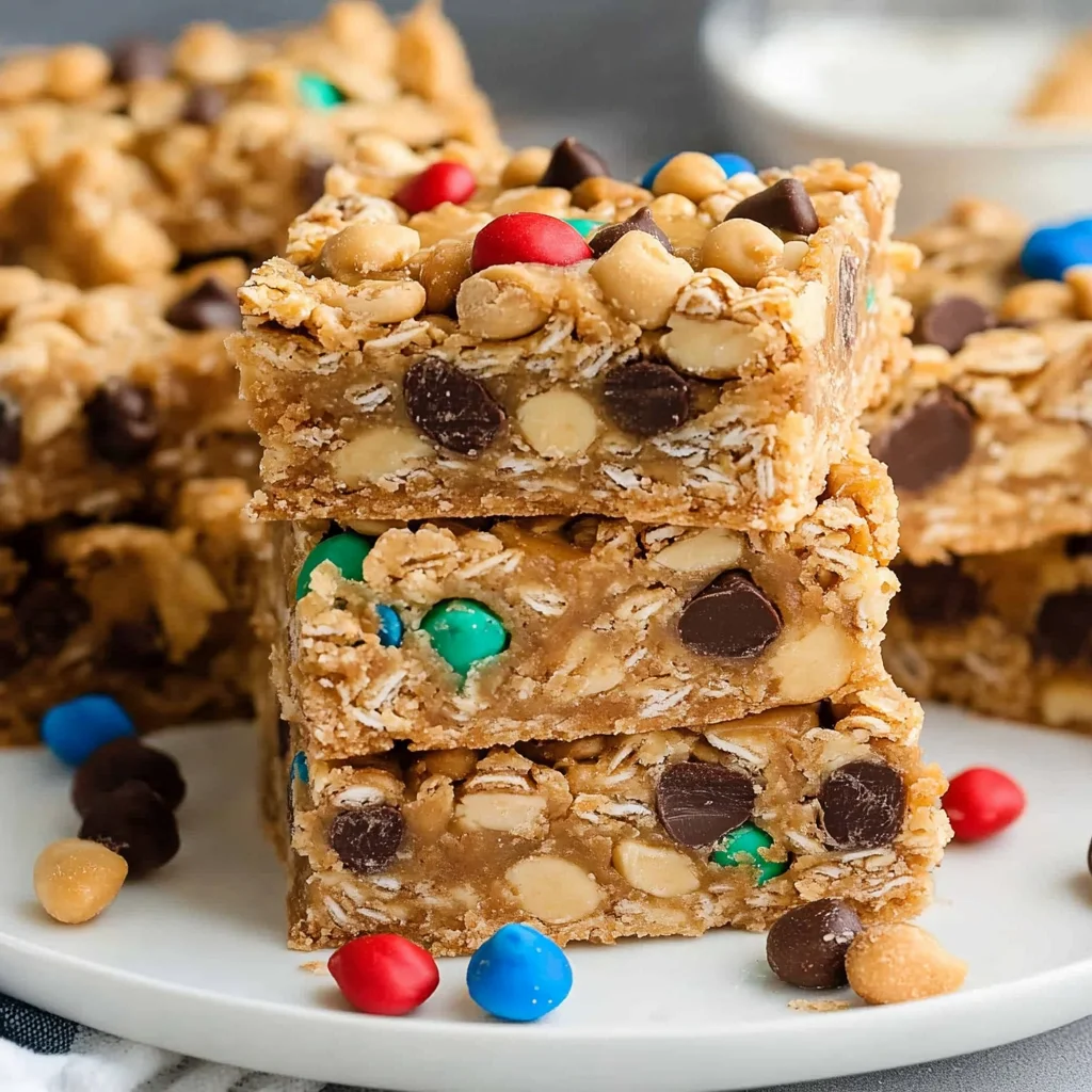 No Bake Peanut Butter Cereal Bars