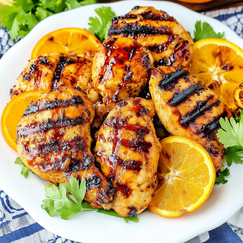 Orange Barbecue Grilled Chicken Recipe