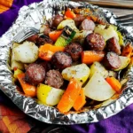 Sausage Foil Packets with Vegetables