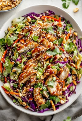 Sesame Chicken Cabbage Crunch Salad