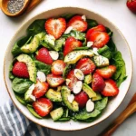 Strawberry Avocado Spinach Salad with Poppyseed Dressing
