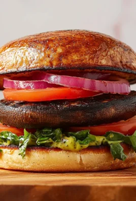 The Best Grilled Portobello Mushroom Burger