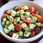 Tomato, Cucumber, Avocado Salad
