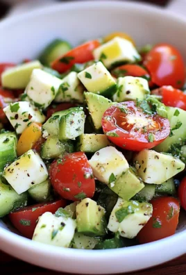 Tomato, Cucumber, Avocado Salad