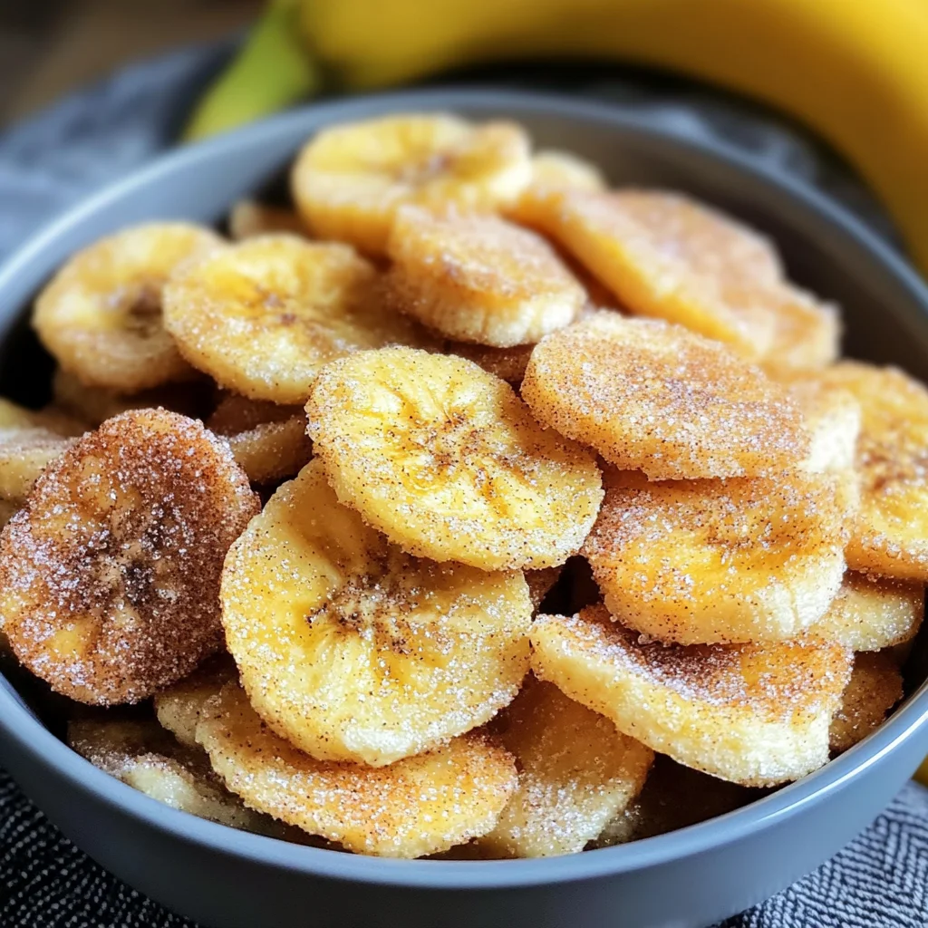 Air Fryer Cinnamon Banana Chips
