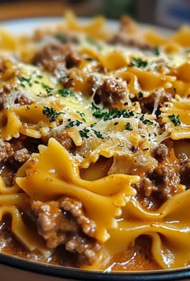 Cheesy Beef Bowtie Pasta with Garlic Butter Delights You!