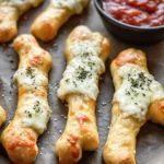 Cheesy Halloween Breadstick Bones
