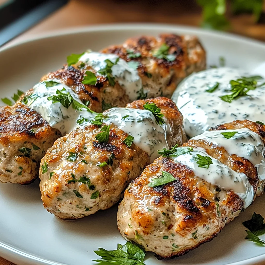 Chicken Kofta with Garlic Yogurt Sauce Recipe: A Must-Try!