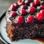 Chocolate Cherry Upside Down Cake