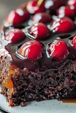 Chocolate Cherry Upside Down Cake