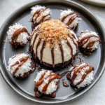 Coconut Dome with Chocolate Spread