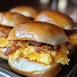 Crack Breakfast Sliders (Turkey Bacon Egg & Cheese)