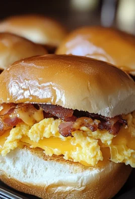 Crack Breakfast Sliders (Turkey Bacon Egg & Cheese)