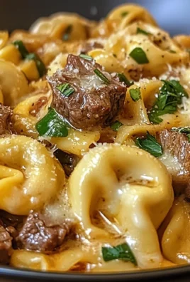 Creamy Beef and Vegetable Tortellini