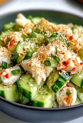 Easy California Roll Cucumber Salad