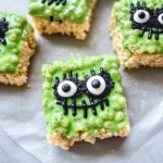 Frankenstein Halloween Rice Krispie Treats