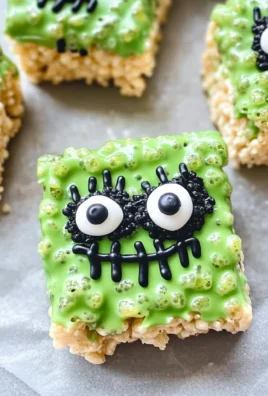 Frankenstein Halloween Rice Krispie Treats