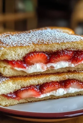 Fried Strawberry Cheesecake Sandwiches
