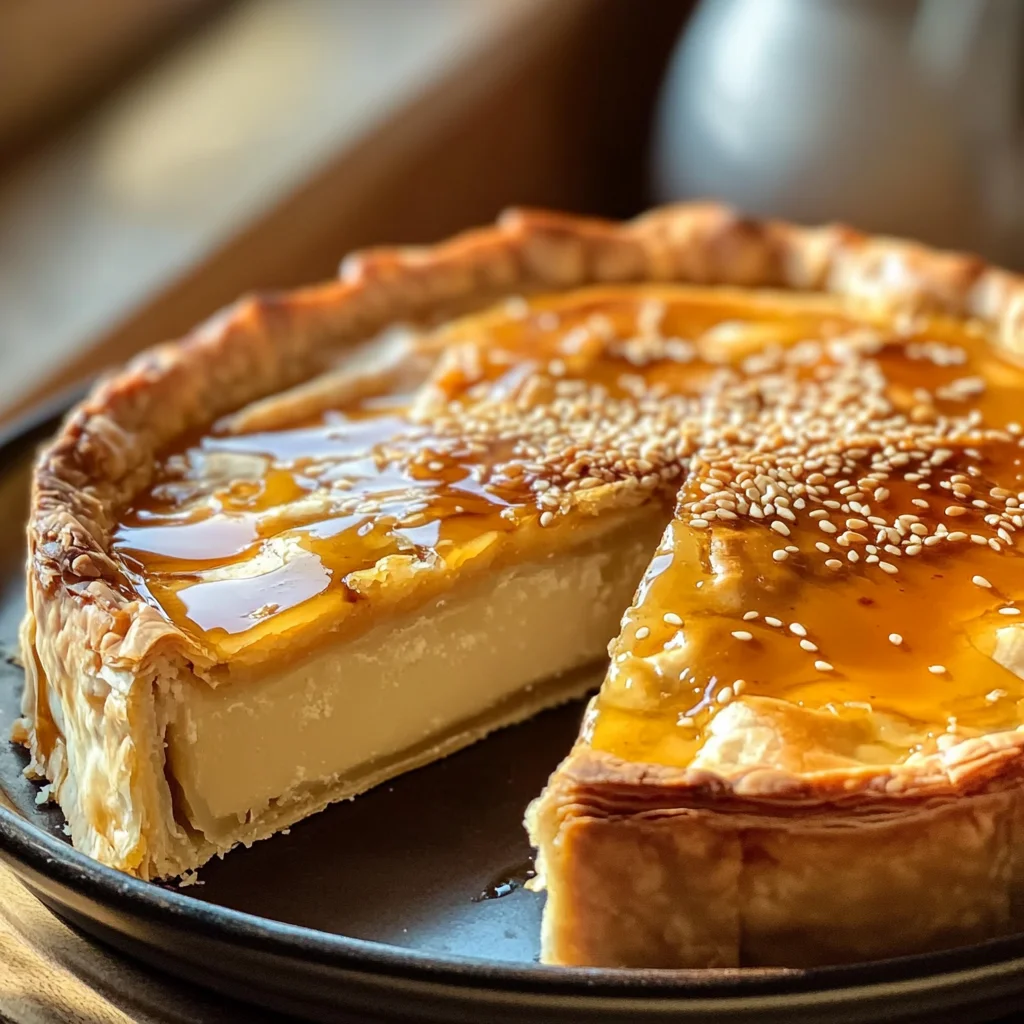 Golden Greek Honey Pie (Melopita)