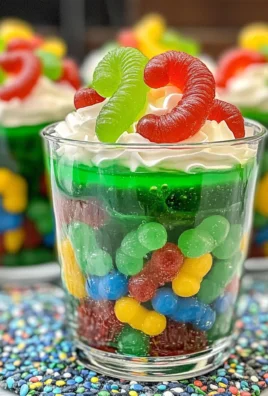 Gummy Worm Jello Cups Recipe