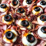 Halloween Antipasto Eyeballs Appetizer