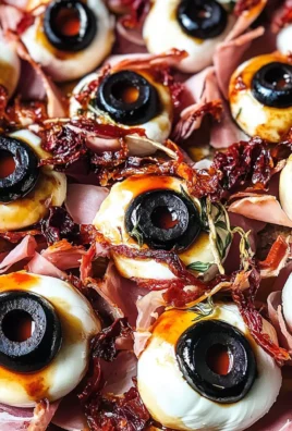 Halloween Antipasto Eyeballs Appetizer