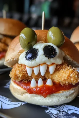 Halloween Chicken Parm Sliders