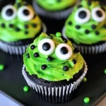 Halloween Slime Cupcakes