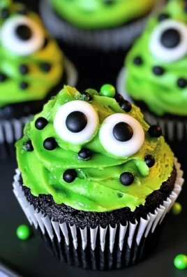 Halloween Slime Cupcakes