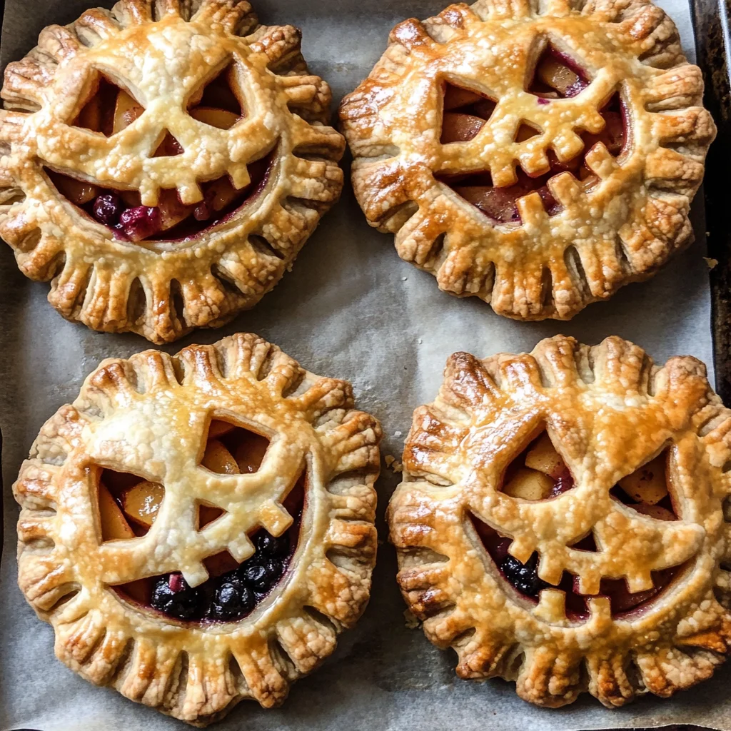 Jack-O-Lantern Hand Pies