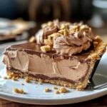 No-Bake Cream Cheese Peanut Butter Pie with Chocolate Whipped Cream
