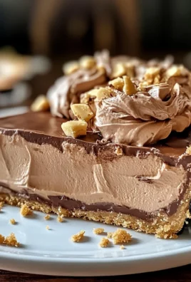 No-Bake Cream Cheese Peanut Butter Pie with Chocolate Whipped Cream