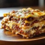 Parmesan Garlic Turkey Bacon Cheeseburger Lasagna Recipe