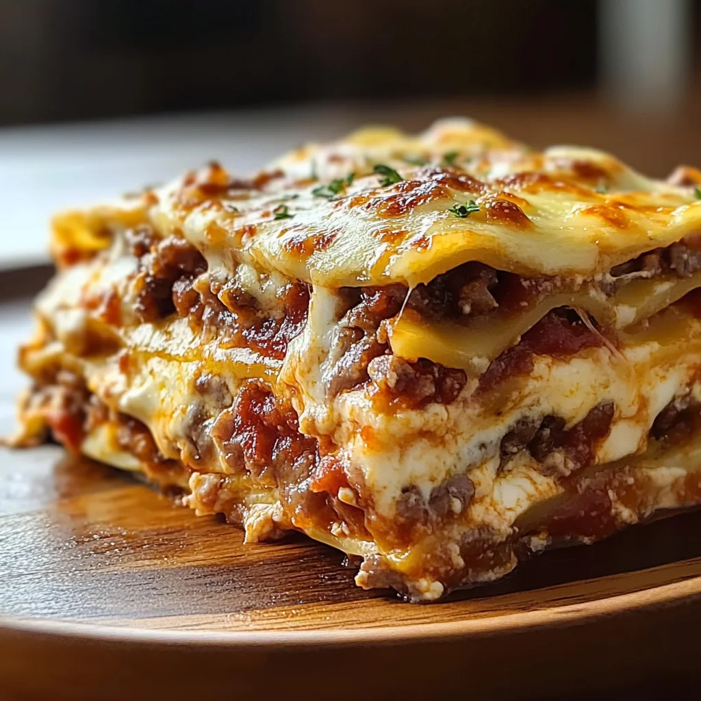 Parmesan Garlic Turkey Bacon Cheeseburger Lasagna Recipe