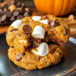 Pumpkin S'mores Cookies