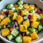 Refreshing Mango Cucumber Salad
