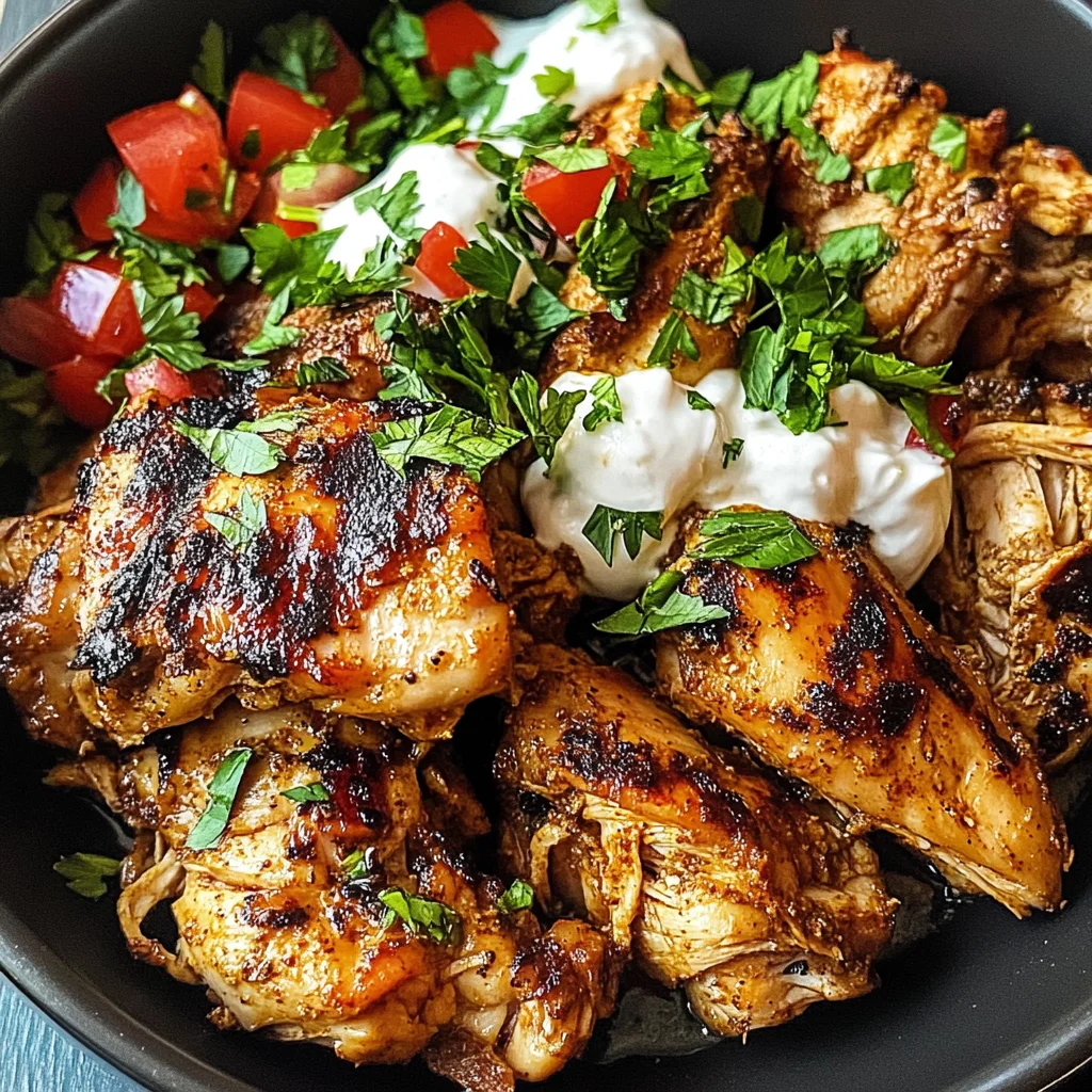 Spiced Yogurt-Marinated Chicken Thighs