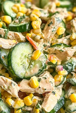 Street Corn Creamy Cucumber Salad
