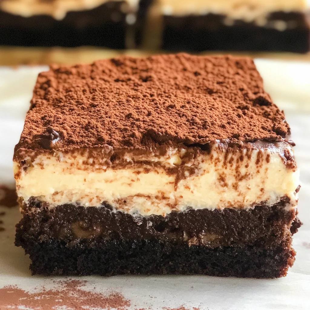 Tiramisu Brownies