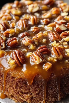 Upside-Down Caramel Pecan Cake