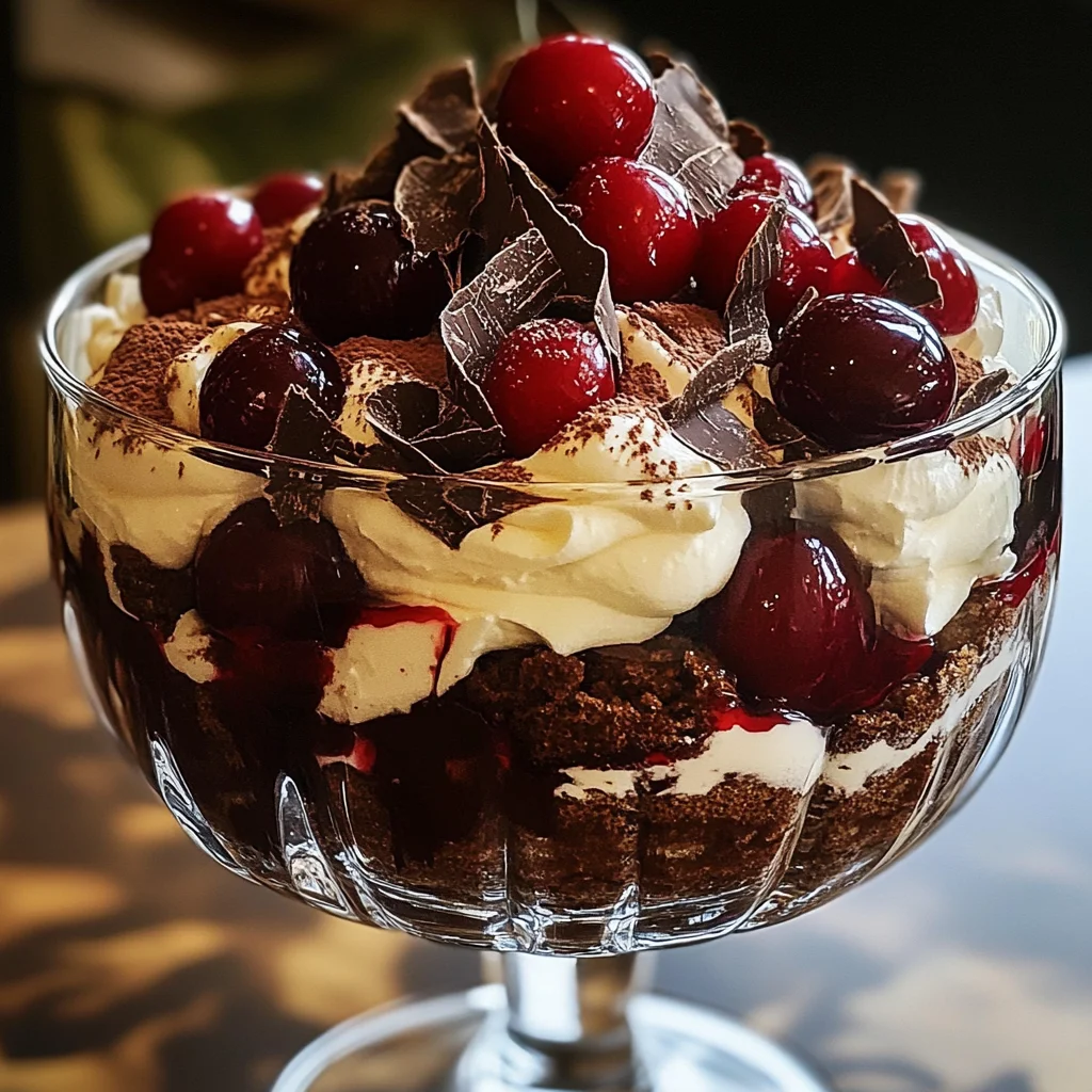 Black Forest Trifle for Christmas